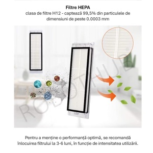 Kit 9 accesorii Premium EBA compatibile cu Xiaomi Roborock S5, S5 Max, S6 Max, S6 MaxV, S6 Pure, S60, S65