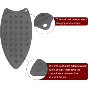 Suport din Silicon EBA pentru Fierul de Calcat, 25 cm, Gri