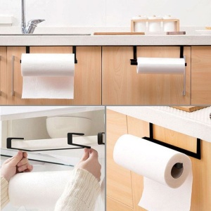 Suport rola prosoape de bucatarie cu prindere de blat EBA, metalic, 24 cm, Ngru