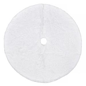 Covor pentru brad din blana pufoasa artificala EBA, decorativ pentru Craciun, dimensiune 90 cm
