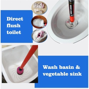 Dispozitiv pentru desfundarea toaletei, rotire la 180 Grade, EBA, maner ergonomic