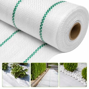 Folie Agrotextil Antiburuieni Alba 1.6m x 100m, 70g/mp, Rezistenta UV, Agrotextil Profesional pentru Gradina, Sere, Capsuni, Legume si Peisagistica