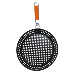 Gratar pentru legume EBA, metal, maner pliabil, diametru 30.5 cm