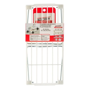 Raft organizator pliabil alb pentru bucatarie, EBA, dimensiuni 30 x 14 x 16 cm