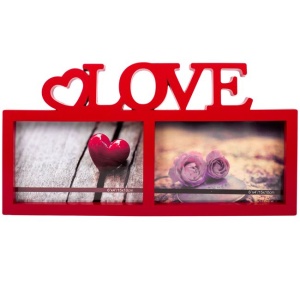Rama foto decorativa 3D Valentine's day, rosie, EBA, dimensiuni 10 x 15 cm