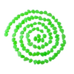 Set 100 pietre decorative fosforescente EBA, dimensiune 2-3 cm