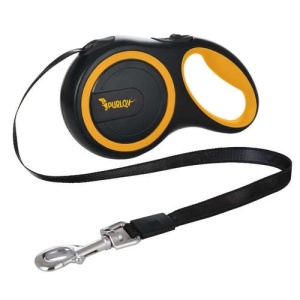 Lesa retractabila rezistenta pentru caini, EBA, 8 m, 50 kg, Negru