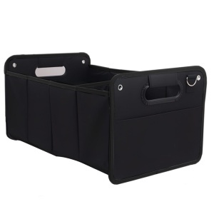 Organizator portbagaj auto Premium EBA, 2 Compartimente, Manere Solide, Pliabil, Spatios, Negru, 51 x 31.5 x 21.5 cm