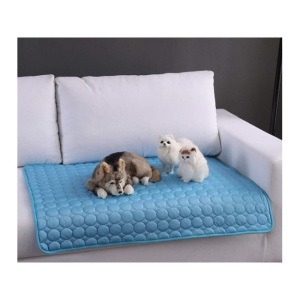 Saltea de racorire pentru caini si pisici EBA, dimensiuni 40 x 30 cm, Bleu