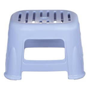 Scaun tip taburet din plastic, EBA, protectii antialunecare, liliac, 33 x 29 x 22, 5cm