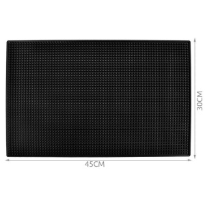 Suport din silicon Horeca EBA, pentru uscarea paharelor, dimensiuni 45 x 30 cm, Negru
