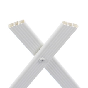 Suport pentru plante EBA, extensibil, plastic, dimensiuni 50 x 150 cm, Alb