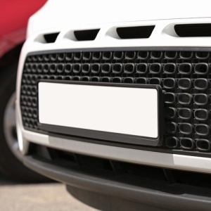 Set premium suport placute numar inmatriculare auto 3D (fata + spate) EBA, include si accesoriile pentru prindere