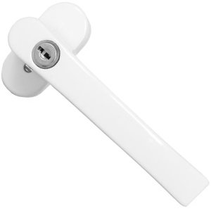 Maner fereastra cu incuietoare securizata antiefractie EBA, 2 chei, model universal, Alb