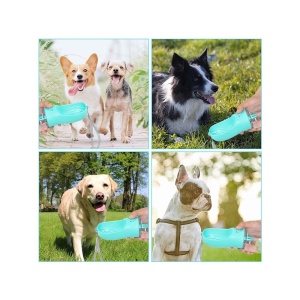 Sticla de apa portabila EBA pentru animale de companie, 380 ml