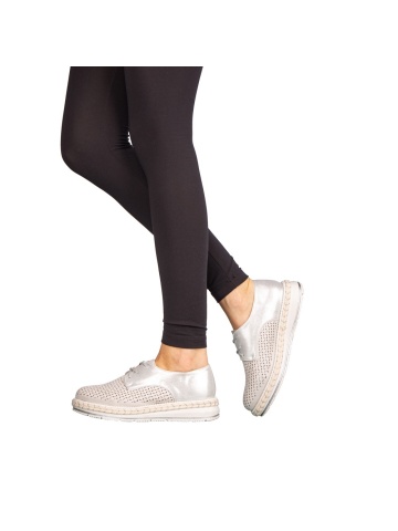 Pantofi casual dama Asiha сребристи - Img 2