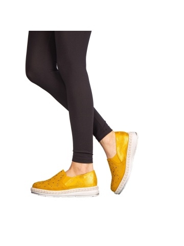 Pantofi casual dama Celya жълти - Img 2