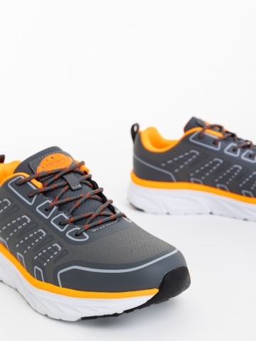 Pantofi sport barbati gri inchis din piele ecologica Rafferty - Img 3