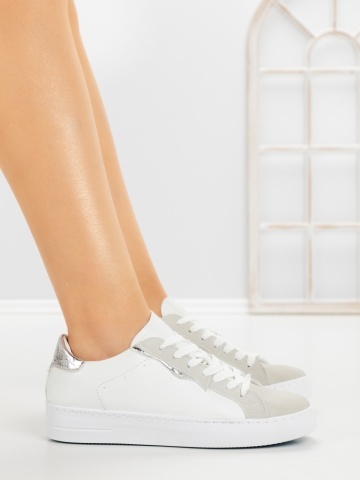 Дамски кецове Eqacria Сребро - Img 3