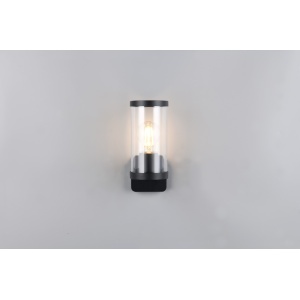 Aplica de Perete Lunus Flamina E27 7W, Gri Mat, IP44 - Img 2
