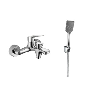 Baterie cadă/duș Optima Jager, set complet cu accesorii, cartuș ceramic Wanhai XA1020 35 mm