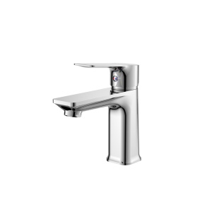 Baterie lavoar joasă Optima Onix S, cartuș ceramic Sedal Ø35 mm, aerator Neoperl, finisaj crom lucios