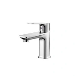 Baterie lavoar joasă Optima Onix S, cartuș ceramic Sedal Ø35 mm, aerator Neoperl, finisaj crom lucios