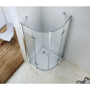 Cabină de duș Optima Senzual 90x90 cm, sticlă securizată 6 mm, profil cromat, deschidere batantă 90°, Nano Easy Clean - Img 3