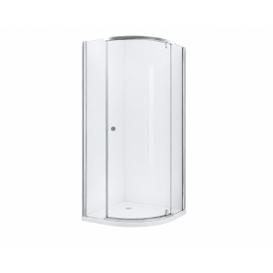 Cabină de duș Optima Splendor 80x80 cm, sticlă securizată 6 mm, profil cromat, deschidere batantă 90°, Nano Easy Clean