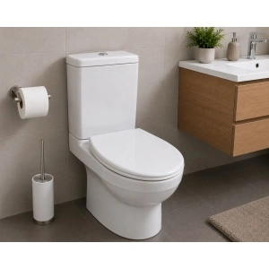 Capac WC Optima Natura Universal, MDF, alb, 43,5 x 37,5 cm - Img 4