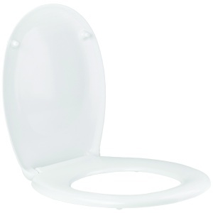 Capac WC universal Optima Plus Alb, polipropilenă, 44 × 37,5 cm