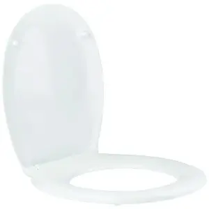 Capac WC universal Optima Plus Alb, polipropilenă, 44 × 37,5 cm