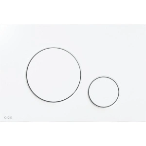 Clapetă de acționare WC Alca – Alb Mat, Design Slim, Acționare Dublă