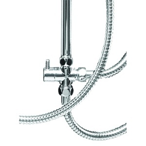 Coloană de duș Optima Caldera din oțel inoxidabil, reglabilă 85–135 cm - Img 2