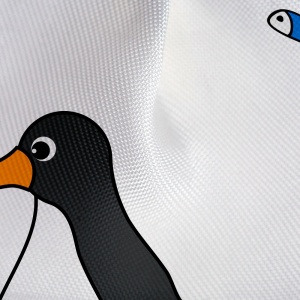 Perdea de duș Tatkraft Penguins, antibacteriană, impermeabilă, 180 x 180 cm - Img 3