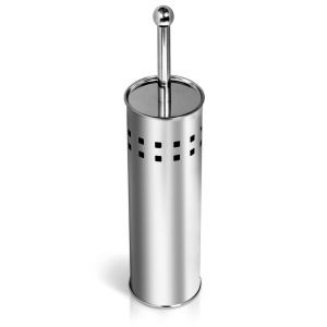 Perie WC cu suport din oțel inoxidabil, Ø 10 cm, H 38 cm