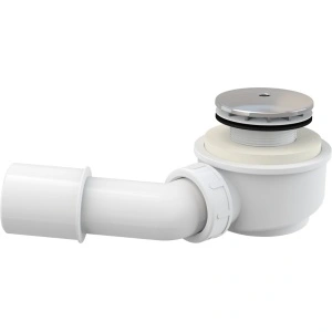 Sifon cădiță duș, înălțime redusă, dimensiune scurgere 50 mm, DN 50, capac Ø 71 mm, plastic, crom-lucios A471CR-50