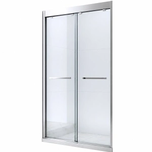 Ușă de nișă Optima Primadonna 140 cm, sticlă securizată 8 mm, profil cromat, ușă culisantă, Nano Easy Clean