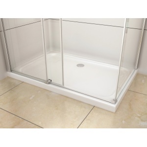 Cabină de duș culisantă Optima Majest Large L 120x80 cm, sticlă securizată 8 mm, profil cromat, Nano Easy Clean - Img 3