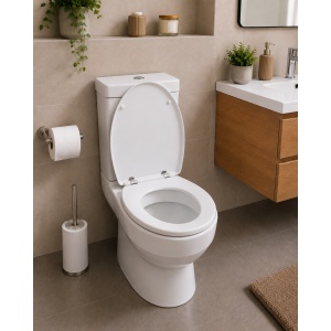 Capac WC Optima Natura Bamboo, MDF, 43,5 x 37,5 cm - Img 3