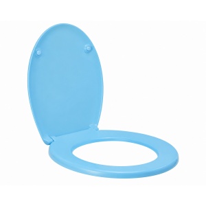 Capac WC Universal Optima Plus Blue Chiaro, Polipropilenă, 44 x 37,5 cm