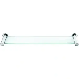 Etajeră baie Optima Aida din sticlă securizată, 54x12 cm, montaj pe perete