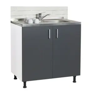 Mobilier bucătărie Tender Kit, Inferior, 80cm, Antracit