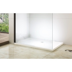 Paravan de duș walk-in Optima Nobless Black 90x200 cm, sticlă securizată 6 mm, profil aluminiu negru mat - Img 3