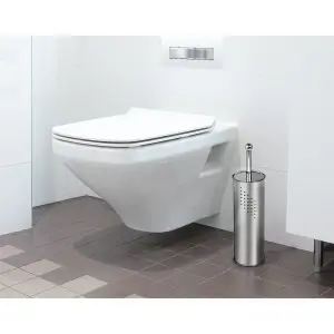 Perie WC cu suport din oțel inoxidabil, Ø 10 cm, H 38 cm - Img 4