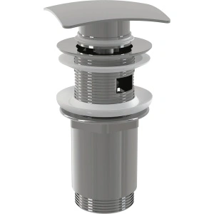 Ventil lavoar CLICK/CLACK 5/4", metalic cu preaplin, dop pătrat A393