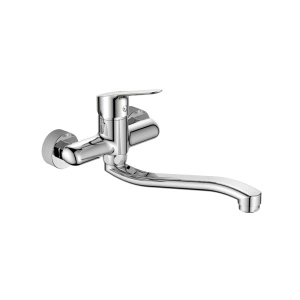 Baterie duș Optima Jager XXL, țeavă metalică 250 mm, cartuș ceramic Wanhai XA1020 35 mm, sistem complet de fixare