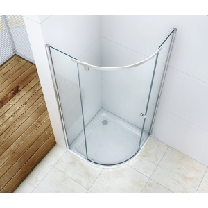 Cabină de duș Optima Splendor 90x90 cm, sticlă securizată 6 mm, profil cromat, deschidere batantă 90°, Nano Easy Clean - Img 3