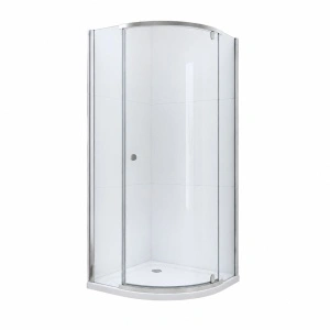 Cabină de duș Optima Splendor 90x90x195 cm, sticlă securizată 6 mm, profil cromat, deschidere batantă 90°, Nano Easy Clean