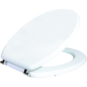 Capac WC Optima Natura Universal, MDF, alb, 43,5 x 37,5 cm - Img 2